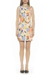 Alexia Admor Bridgette Vest Sheath Dress In Sand Floral