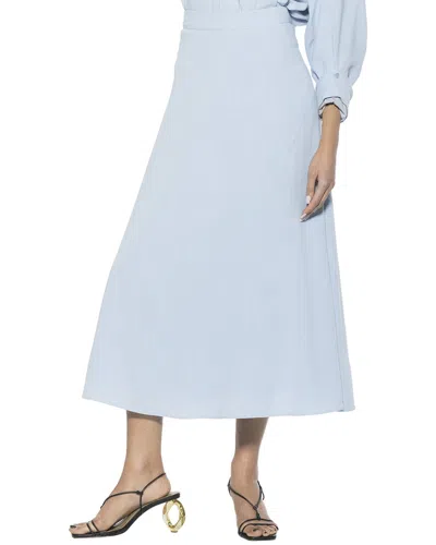 Alexia Admor Brilyn Linen-blend Maxi Skirt In Blue