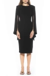 Alexia Admor Brooklyn Long Sleeve Sheath Dress In Black