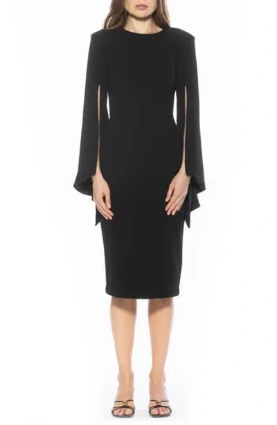 Alexia Admor Brooklyn Long Sleeve Sheath Dress In Black