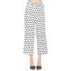 Alexia Admor Caden Polka Dot Belted Wide Leg Pants In Black White Polka Dots