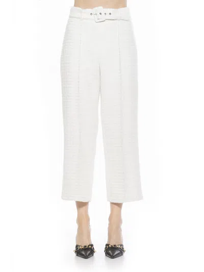 Alexia Admor Caden Tweed Pants In Multi