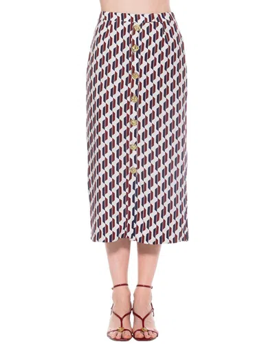 Alexia Admor Carla Linen-blend Pencil Skirt In Purple