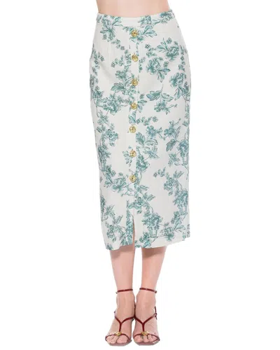 Alexia Admor Carla Linen-blend Pencil Skirt In Multi