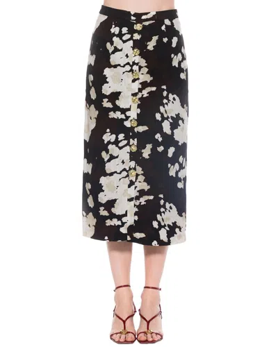 Alexia Admor Carla Linen-blend Pencil Skirt In Black