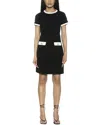 Alexia Admor Carys Shift Dress 1-black Black In Black