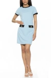 Alexia Admor Carys Shift Dress In Halogen Blue