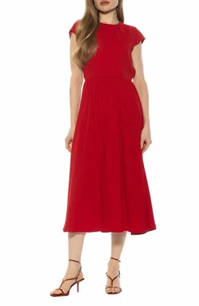 Alexia Admor Cassiane A-line Dress In Red