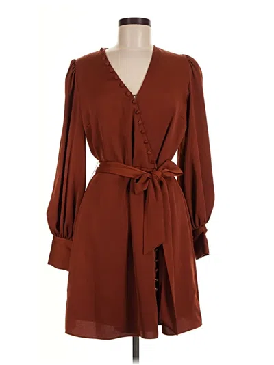 Pre-owned Alexia Admor Casual Dress In Brown