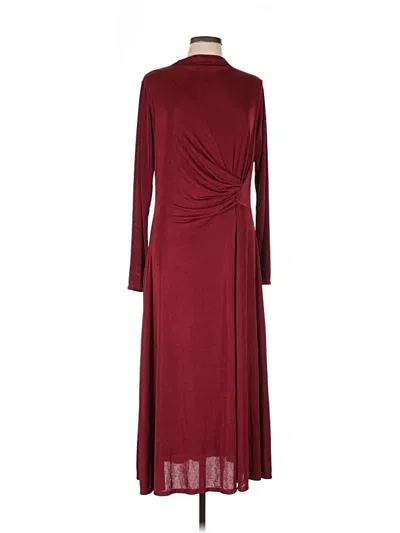 Pre-owned Alexia Admor Casual Dress In Burgundy