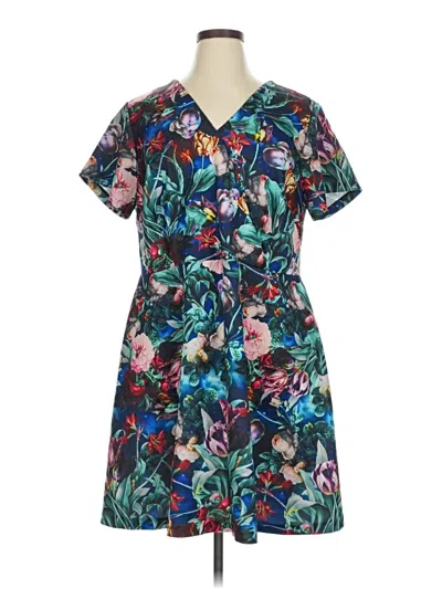 Pre-owned Alexia Admor Casual Dress In Green