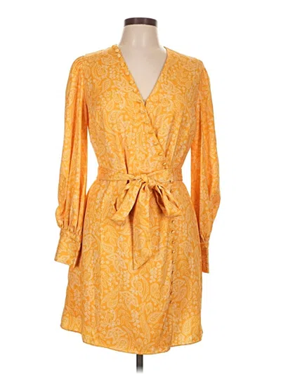 Pre-owned Alexia Admor Casual Dress In Yellow