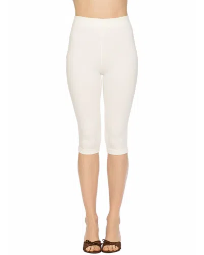 Alexia Admor Celine Waist Slimming Capri Pants In White