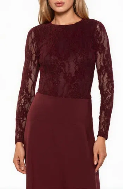 Alexia Admor Celine Stretch Lace Bodysuit In Multi