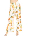 Alexia Admor Women's Cerise Floral Wide Leg Pants In White