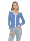 Alexia Admor Charlie Cardigan In Blue