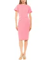 Alexia Admor Clara Crewneck Draped Dress