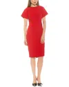 Alexia Admor Clara Crewneck Draped Sheath Dress