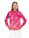 Alexia Admor Women's Satin Shirt In Multi