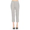 Alexia Admor Clio Crop Tapered Pants In Navy Stripe