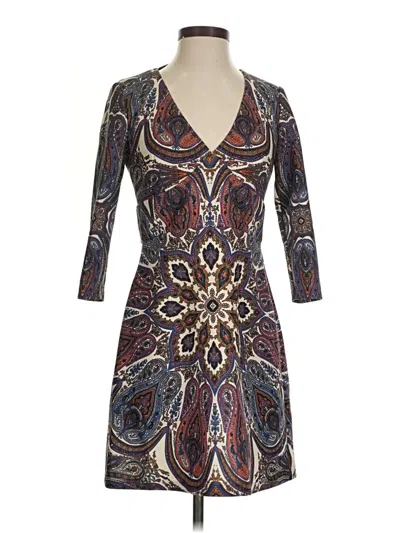 Pre-owned Alexia Admor Cocktail Dress In Brown