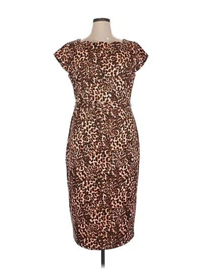 Pre-owned Alexia Admor Cocktail Dress In Brown