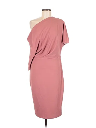 Pre-owned Alexia Admor Cocktail Dress In Burgundy