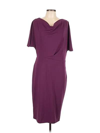 Pre-owned Alexia Admor Cocktail Dress In Burgundy