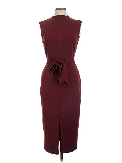 Pre-owned Alexia Admor Cocktail Dress In Burgundy