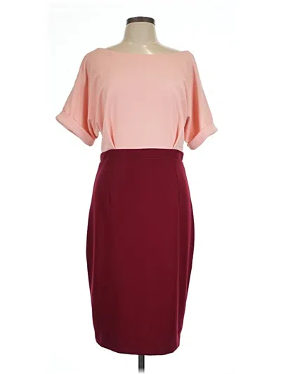 Pre-owned Alexia Admor Cocktail Dress In Burgundy