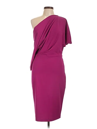 Pre-owned Alexia Admor Cocktail Dress In Burgundy