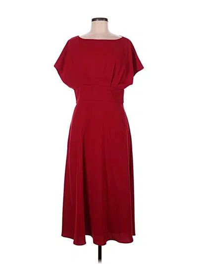 Pre-owned Alexia Admor Cocktail Dress In Burgundy