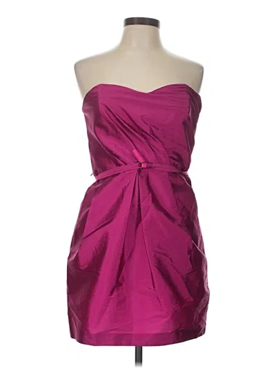 Pre-owned Alexia Admor Cocktail Dress In Burgundy