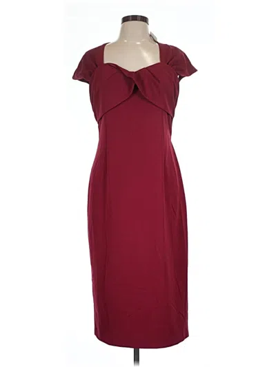 Pre-owned Alexia Admor Cocktail Dress In Burgundy