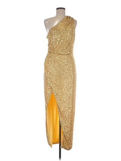 Pre-owned Alexia Admor Cocktail Dress In Gold
