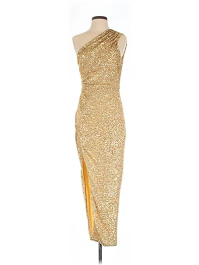Pre-owned Alexia Admor Cocktail Dress In Gold