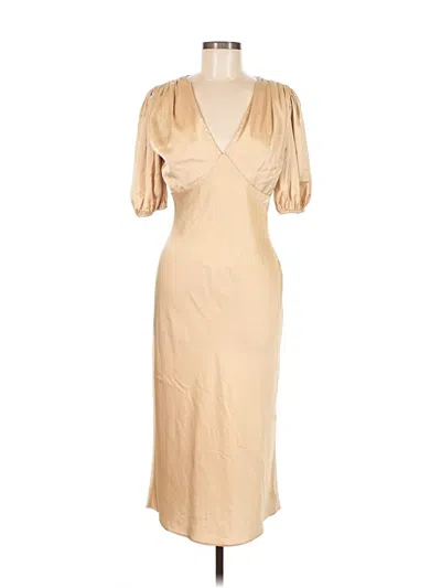 Pre-owned Alexia Admor Cocktail Dress In Gold