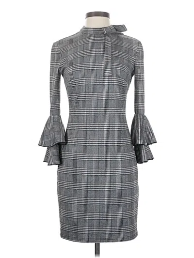 Pre-owned Alexia Admor Cocktail Dress In Gray