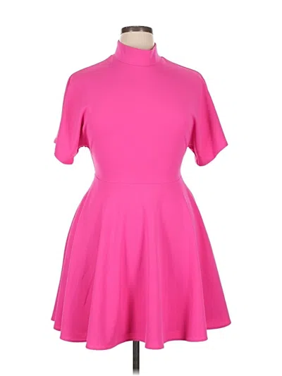 Pre-owned Alexia Admor Cocktail Dress In Pink