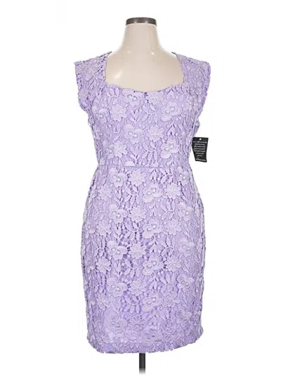Pre-owned Alexia Admor Cocktail Dress In Purple