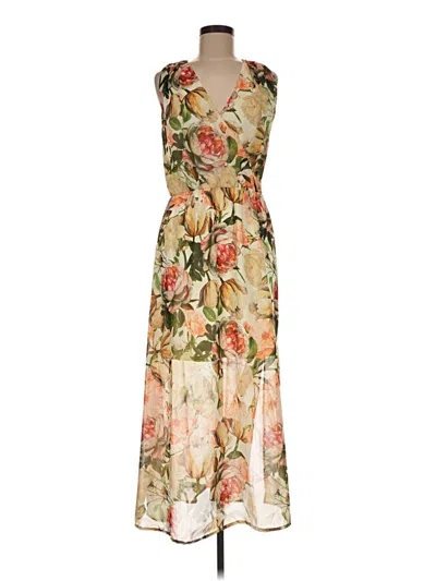 Pre-owned Alexia Admor Cocktail Dress In Tan