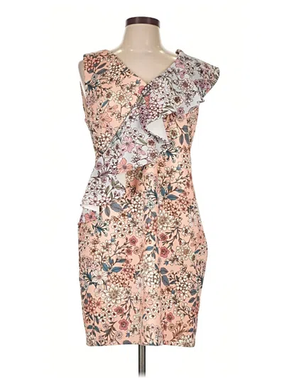Pre-owned Alexia Admor Cocktail Dress In Tan