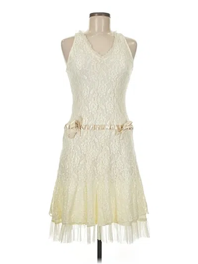 Pre-owned Alexia Admor Cocktail Dress In White