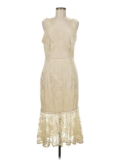 Pre-owned Alexia Admor Cocktail Dress In White