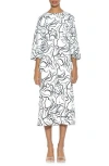 Alexia Admor Constance Fit & Flare Dress In Black/white Modern