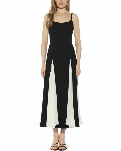 Alexia Admor Corvin Colorblock Godet Maxi Dress In Black