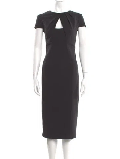 Pre-owned Alexia Admor Crew Neck Long Dress In Gray