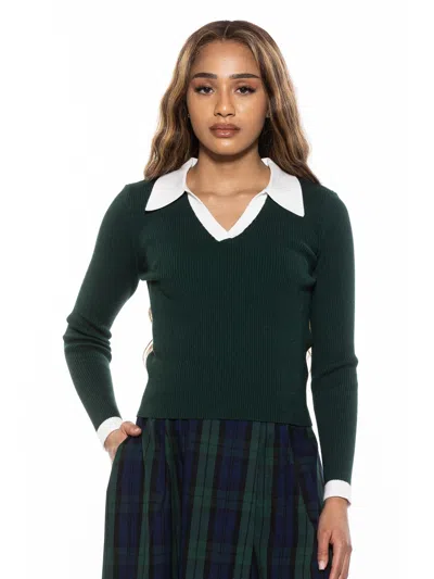 Alexia Admor Cristi Sweater In Green