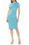 Alexia Admor Crysta Stretch Sheath Dress In Halogen Blue