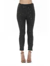 Alexia Admor Daena Sequin Leggings In Black